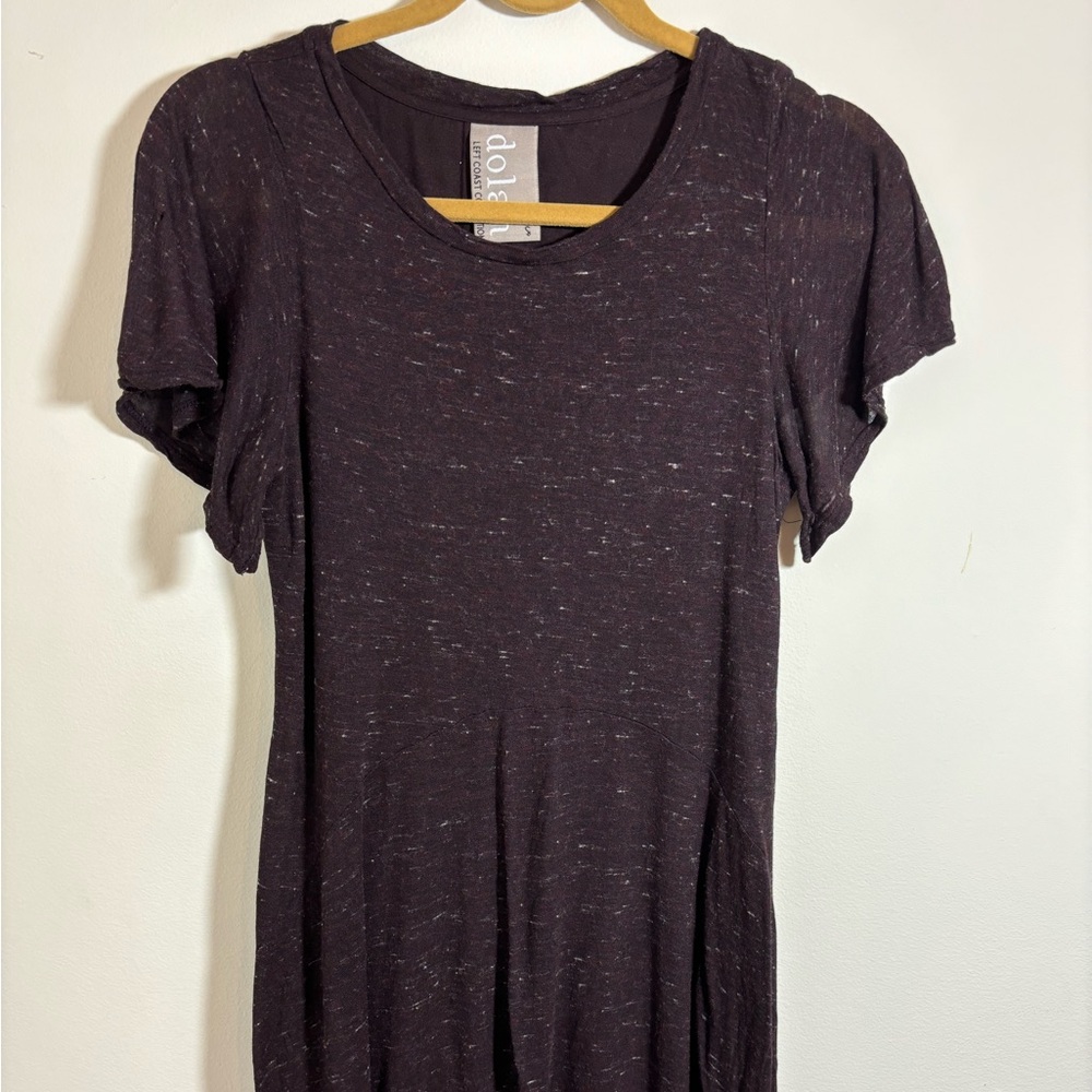 Dolan from Anthropologie purple flutter dress size small 103